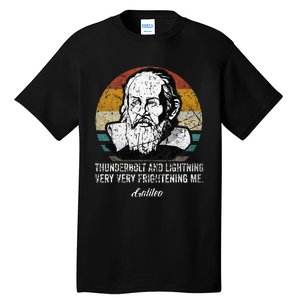 Thunderbolt lightning Galileo philosopher physics astronomy Tall T-Shirt