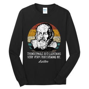 Thunderbolt lightning Galileo philosopher physics astronomy Tall Long Sleeve T-Shirt