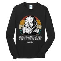 Thunderbolt lightning Galileo philosopher physics astronomy Tall Long Sleeve T-Shirt