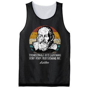 Thunderbolt lightning Galileo philosopher physics astronomy Mesh Reversible Basketball Jersey Tank