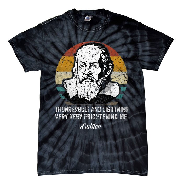 Thunderbolt lightning Galileo philosopher physics astronomy Tie-Dye T-Shirt