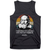 Thunderbolt lightning Galileo philosopher physics astronomy Tank Top