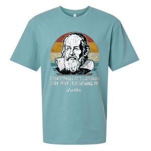 Thunderbolt lightning Galileo philosopher physics astronomy Sueded Cloud Jersey T-Shirt