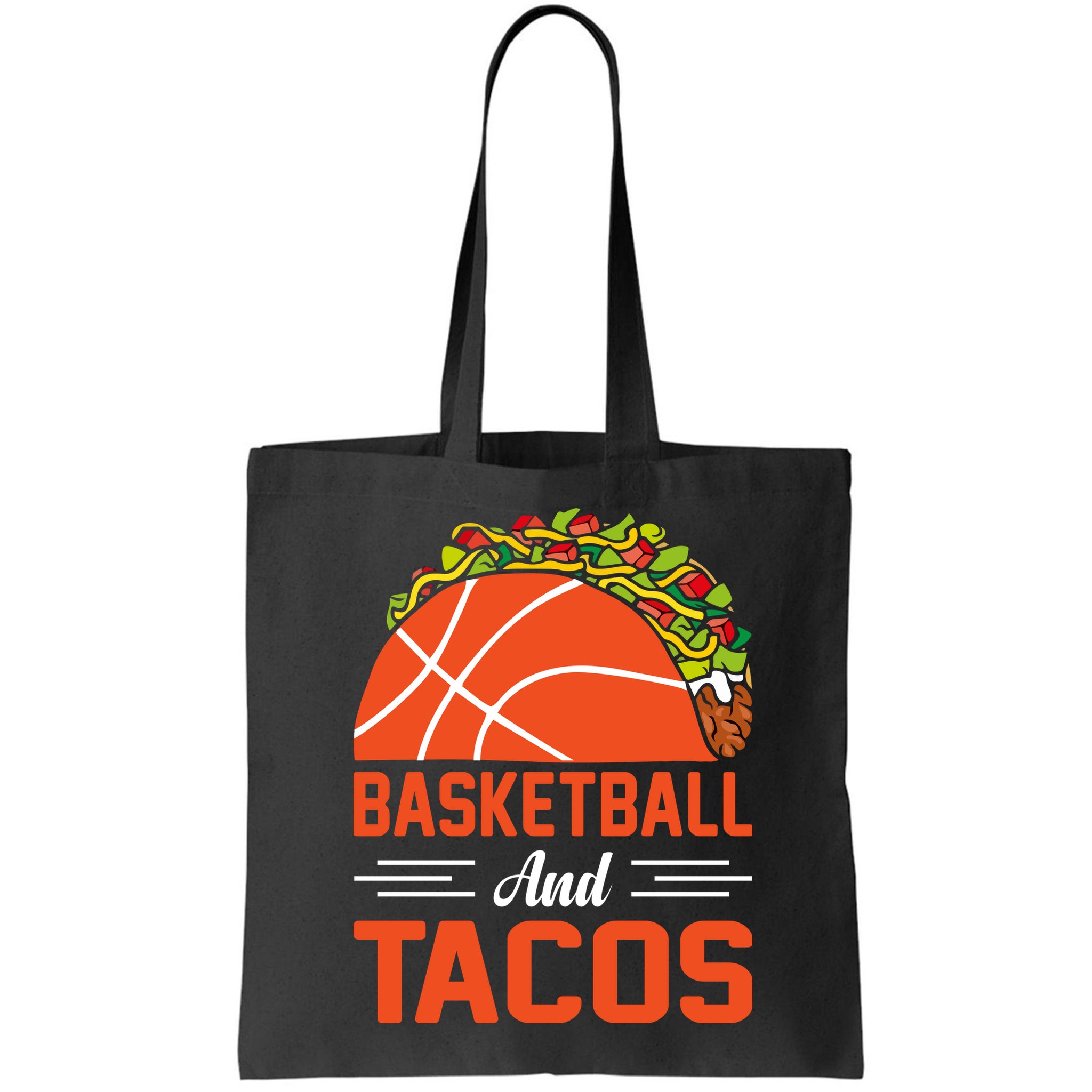 Taco Lover Gifts Basketball And Tacos Tuesday Funny Mexican Bag