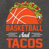 Taco Lover Gifts Basketball And Tacos Tuesday Funny Mexican Vector Backpack