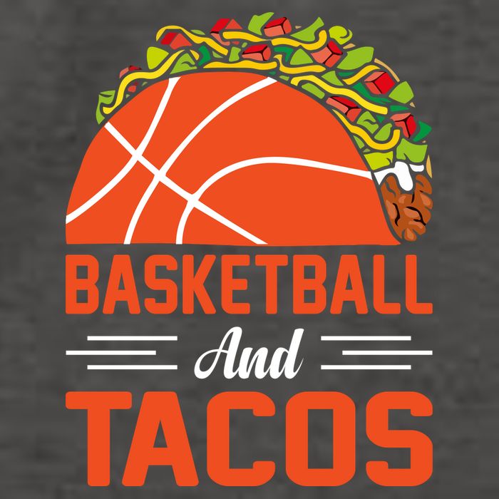 Taco Lover Gifts Basketball And Tacos Tuesday Funny Mexican Vector Backpack