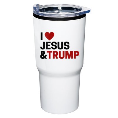 Trump Lover Gift I Love Jesus & Trump Tumbler
