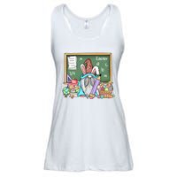 Teacher Life Gnome Bunny Funny Easter Day School Student Gift Idea For Teacher Ladies Essential Flowy Tank