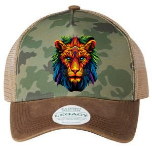 Tribal Lion Graphic Legacy Tie Dye Trucker Hat