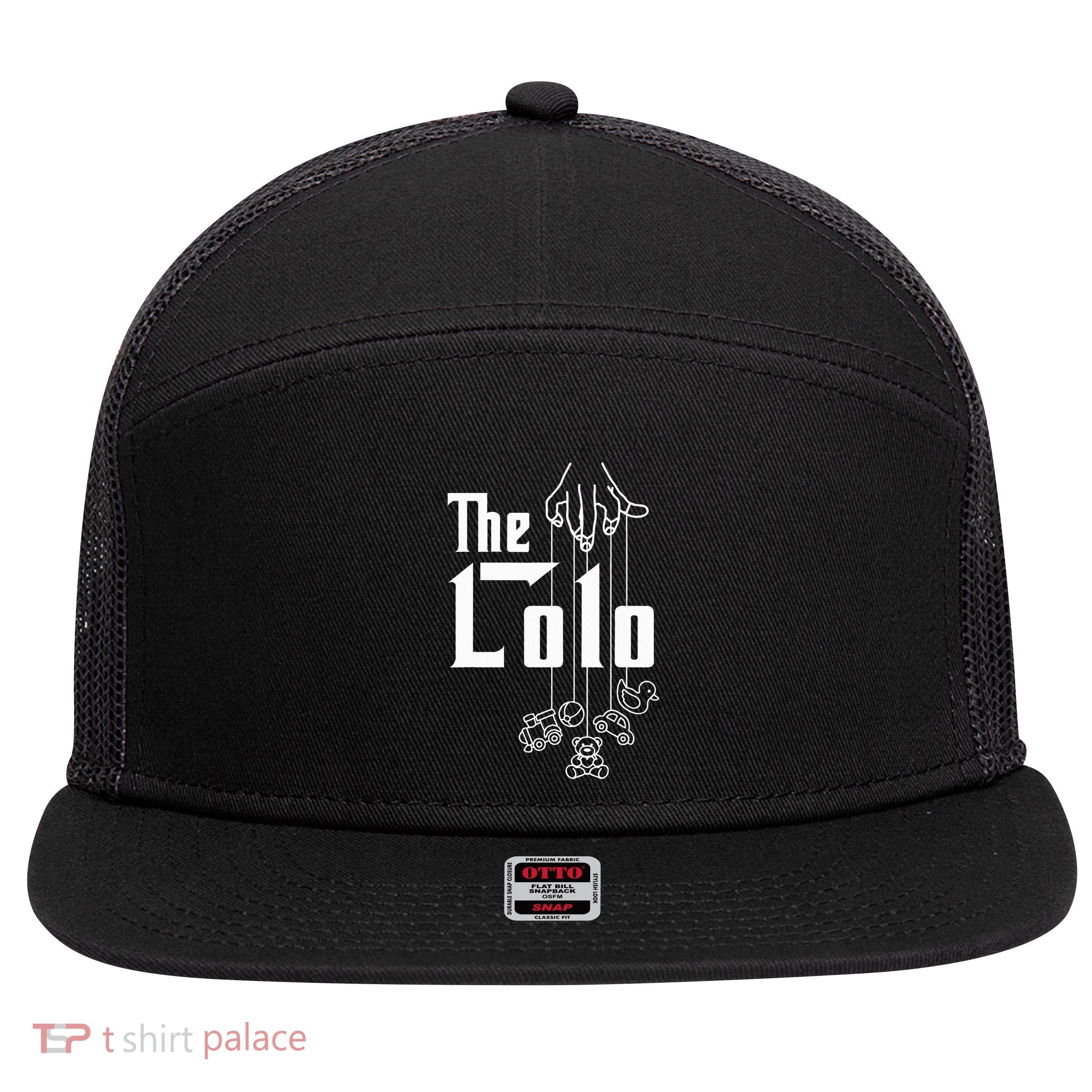 The Lolo Grandpa Grandfather Gramps Grandparent Filipino 7 Panel Mesh Trucker Snapback Hat