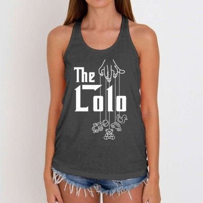The Lolo Grandpa Grandfather Gramps Grandparent Filipino Women's Knotted Racerback Tank