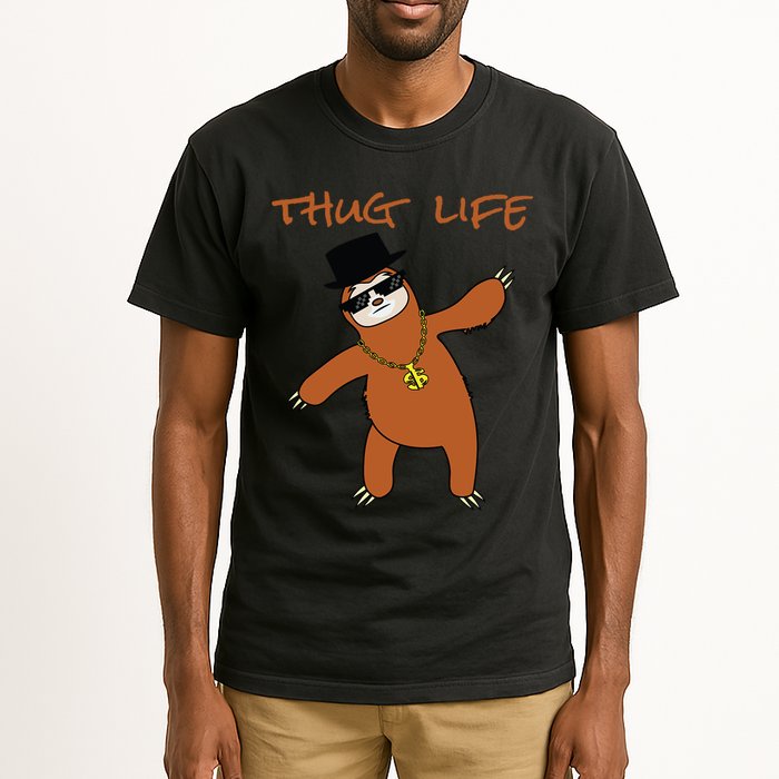 Thug Life Gangsta Sloth Tall T-Shirt