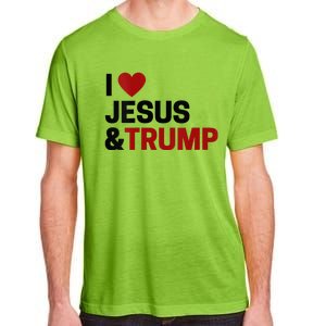 Trump Lover Gift I Love Jesus & Trump Adult ChromaSoft Performance T-Shirt