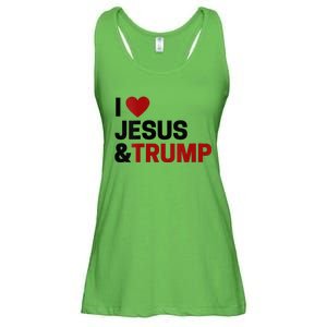 Trump Lover Gift I Love Jesus & Trump Ladies Essential Flowy Tank