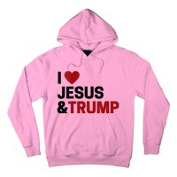 Trump Lover Gift I Love Jesus & Trump Hoodie