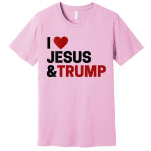 Trump Lover Gift I Love Jesus & Trump Premium T-Shirt