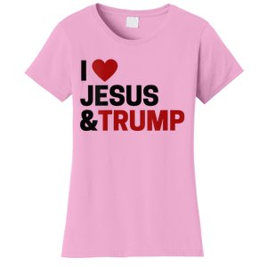 Trump Lover Gift I Love Jesus & Trump Women's T-Shirt