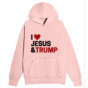 Trump Lover Gift I Love Jesus & Trump Urban Pullover Hoodie