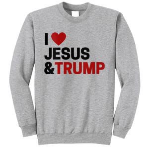 Trump Lover Gift I Love Jesus & Trump Sweatshirt