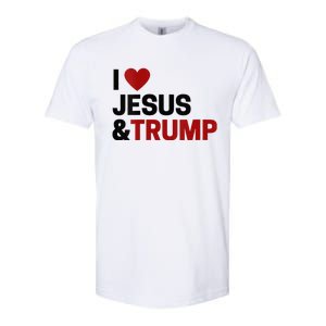 Trump Lover Gift I Love Jesus & Trump Softstyle CVC T-Shirt