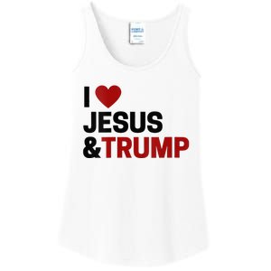 Trump Lover Gift I Love Jesus & Trump Ladies Essential Tank