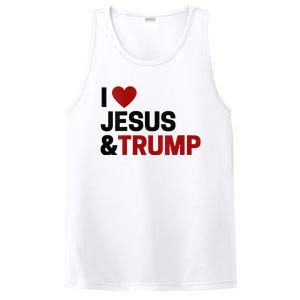 Trump Lover Gift I Love Jesus & Trump PosiCharge Competitor Tank