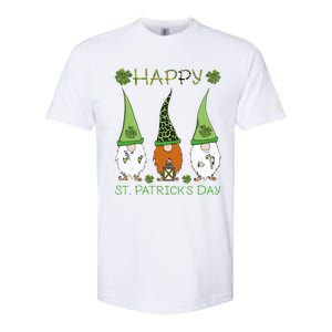 Three Leprechauns Gift Happy Saint Patrick's Day Irish Shamrock Cool Gift Softstyle CVC T-Shirt