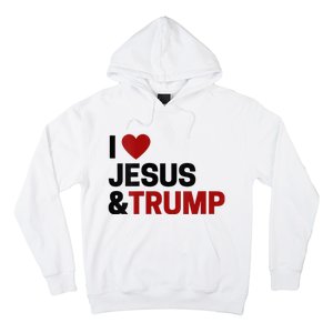 Trump Lover Gift I Love Jesus & Trump Hoodie