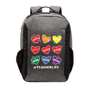 Teacher Life Gay Cool Heart Pride Flag Lgbtq Teaching Funny Gift Vector Backpack