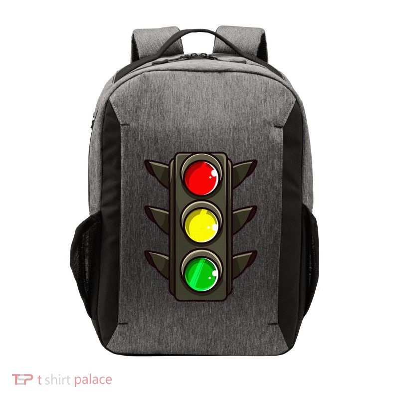 Traffic Light Halloween Costume Stop Go Green Yellow Red Vector Backpack