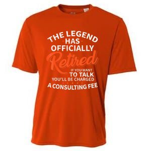 The Legend Has Retired Men Officer Officially Retirement Cooling Performance Crew T-Shirt