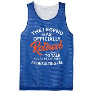 The Legend Has Retired Men Officer Officially Retirement Mesh Reversible Basketball Jersey Tank