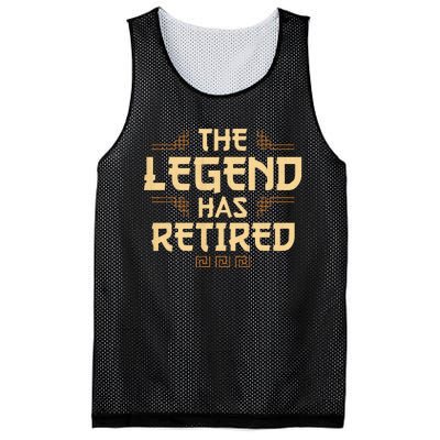 The Legend Has Retired Retirement Humor Mesh Reversible Basketball Jersey Tank