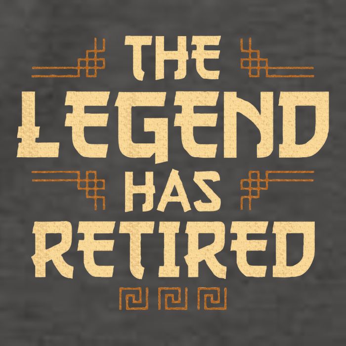 The Legend Has Retired Retirement Humor Vector Backpack