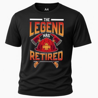 The Legend Has Retired Firefighter Fire Fighter Retirement Performance Shirt