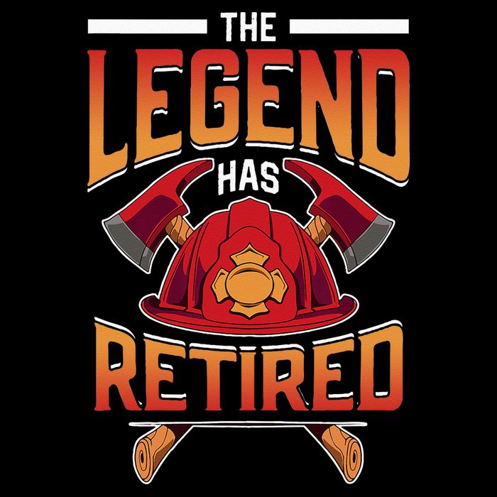 The Legend Has Retired Firefighter Fire Fighter Retirement Cooling Performance Crew T-Shirt