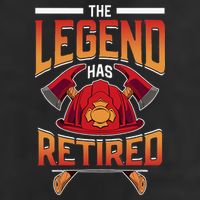 The Legend Has Retired Firefighter Fire Fighter Retirement Adult Drive Performance Visor