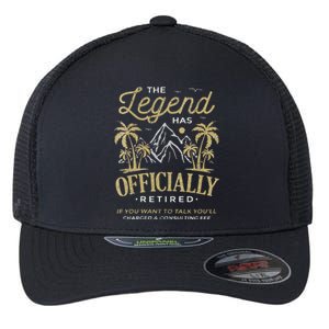 The Legend Has Retired Consulting Fee Veteran Consultant Flexfit Unipanel Trucker Cap