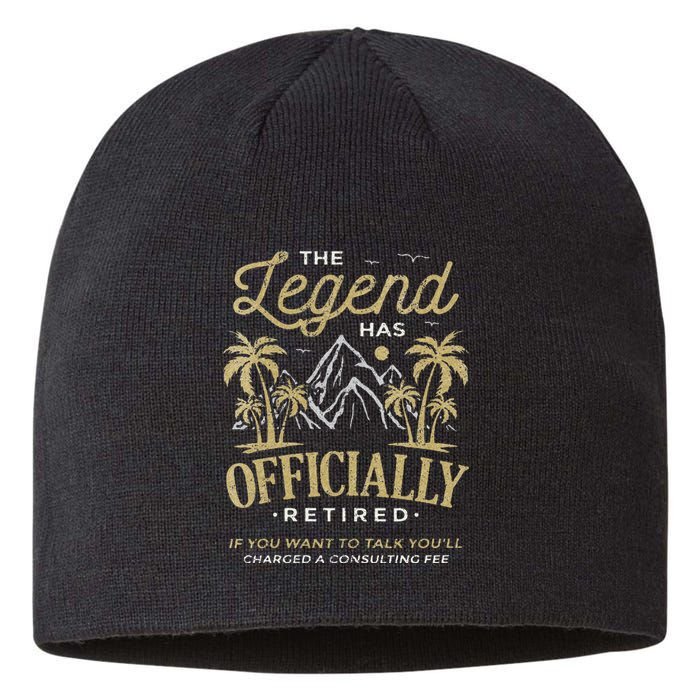 The Legend Has Retired Consulting Fee Veteran Consultant Sustainable Beanie