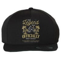 The Legend Has Retired Consulting Fee Veteran Consultant Wool Snapback Cap