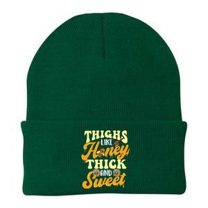 Thighs Like Honey Thick And Sweet Thick Thighs Knit Cap Winter Beanie