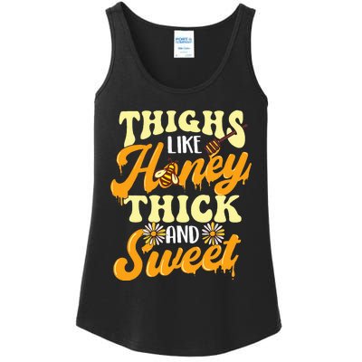 Thighs Like Honey Thick And Sweet Thick Thighs Ladies Essential Tank