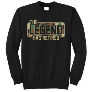 The Legend Has Retired Army Veteran Gift Sweatshirt