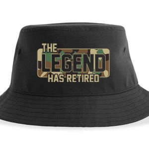 The Legend Has Retired Army Veteran Gift Sustainable Bucket Hat