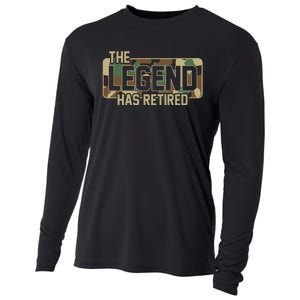 The Legend Has Retired Army Veteran Gift Cooling Performance Long Sleeve Crew