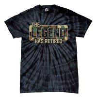 The Legend Has Retired Army Veteran Gift Tie-Dye T-Shirt