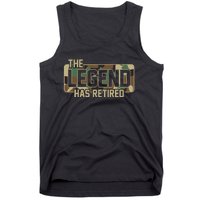 The Legend Has Retired Army Veteran Gift Tank Top