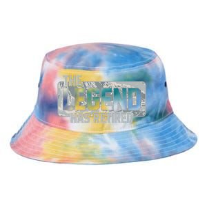 The Legend Has Retired Air Force Veteran Gift Tie Dye Newport Bucket Hat