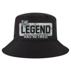 The Legend Has Retired Air Force Veteran Gift Cool Comfort Performance Bucket Hat