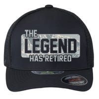 The Legend Has Retired Air Force Veteran Gift Flexfit Unipanel Trucker Cap